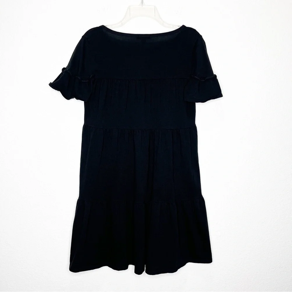 J. Crew Knit Broken-in Jersey Tiered Mini Dress